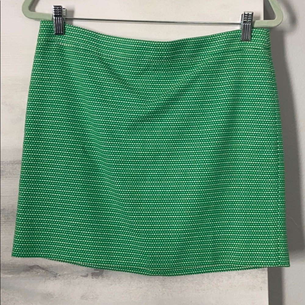 J.Crew Green Tweed Skirt